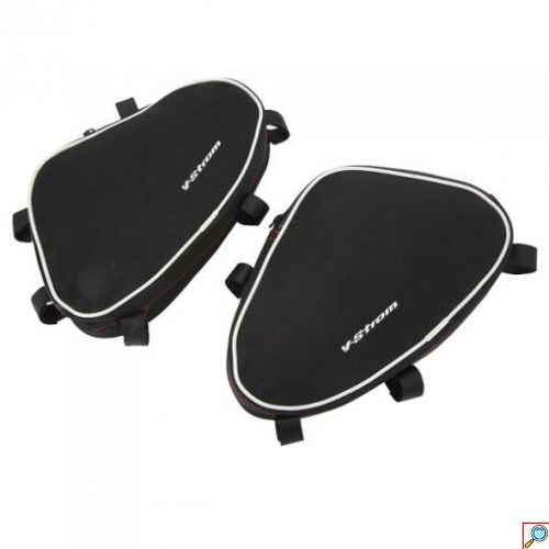 Τσάντες Πλαϊνού Πλαισίου για Suzuki V-Strom DL650 - DL1000 – Αδιάβροχο Σετ 2 Τεμαχίων με Velcro