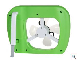 Μίνι Επιτραπέζιος TV Ανεμιστήρας USB και Μπαταρίας με Εύκαμπτα Πτερύγια