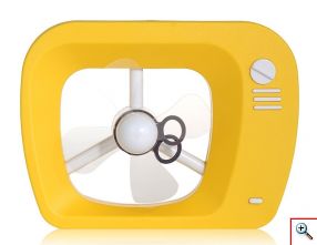 Μίνι Επιτραπέζιος TV Ανεμιστήρας USB και Μπαταρίας με Εύκαμπτα Πτερύγια