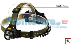 Επαναφορτιζόμενος Φακός Κεφαλής Υψηλής Ισχύος με Motion Sensor CREE LED 160 LM