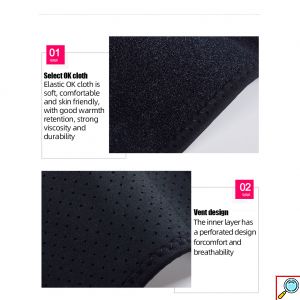 Θερμαινόμενη Υφασμάτινη Επιγονατίδα USB με 3 Ρυθμίσεις Θερμοκρασίας για Θερμοθεραπεία