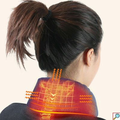 Ηλεκτρικό Θερμαινόμενο Κασκόλ Βελούδινο USB με 3 Ρυθμίσεις Θερμοκρασίας & 4 Μασάζ σε Διάφορα Χρώματα