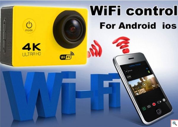 Super Extreme Αδιάβροχη Κάμερα Δράσης Ultra HD 4K WiFi 2.0in - Action Camera με Πλήρη Αξεσουάρ & App Εφαρμογή σε Διάφορα Χρώματα