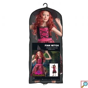 Αποκριάτικη Παιδική Στολή Ροζ Μάγισσα