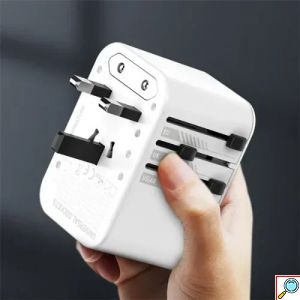 Universal Αντάπτορας Ταξιδίου 65W - 3 θύρες USB GaN - Ldnio
