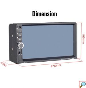 Universal Ηχοσύστημα Αυτοκινήτου 2DIN με Οθόνη Αφής 7 Ιντσών Android - FM, Bluetooth ,USB, AUX, GPS, WiFi