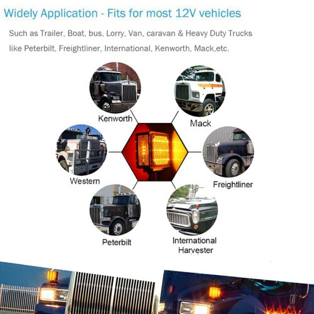 Universal LED Φώτα Τρέιλερ LED 12-24V - 110 x 120mm