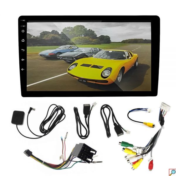 Universal Android Ηχοσύστημα Οθόνη Αυτοκινήτου Αφής 9 Ιντσών 2-DIN 4GB RAM MP3 Player με Bluetooth, AUX, USB