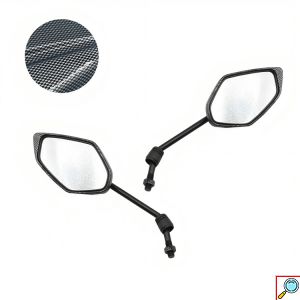 Universal Σετ 2x Ρυθμιζόμενοι Καθρέπτες Μηχανής Αλουμινίου 