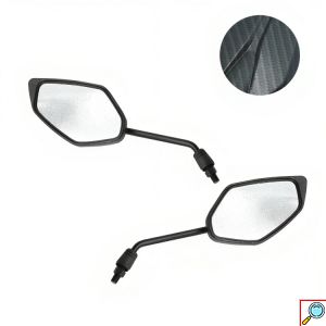 Universal Σετ 2x Ρυθμιζόμενοι Καθρέπτες Μηχανής Αλουμινίου 