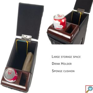 Universal Υποβραχιόνιο - Τεμπέλης Αυτοκινήτου με Αποθηκευτικό Χώρο, Θέση για Ποτήρι, Κινητό & Τσέπη