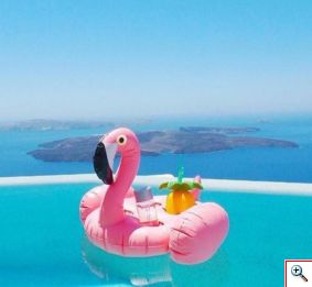 Φουσκωτό Στρώμα Flamingo 150cm