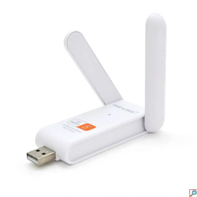 USB Αναμεταδότης Wifi με Διπλή Κεραία- WiFi Repeater-LAN Wireless Adapter 2.4GHz 300Mbps & 5GHz 866Mbps 