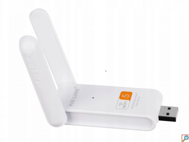 USB Αναμεταδότης Wifi με Διπλή Κεραία- WiFi Repeater-LAN Wireless Adapter 2.4GHz 300Mbps & 5GHz 866Mbps 