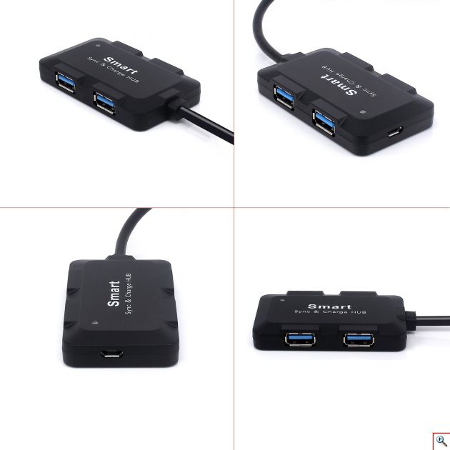Combo Usb Hub 2 Θέσεων, Card Reader και Φορτιστής για iPhone & iPad