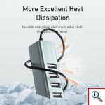 Mini USB UB 2.0 με 4 Θύρες για Υπολογιστές + Φόρτιση Συσκευών Awei® CL-122 - Συμβατό με Macbook - Docking Station