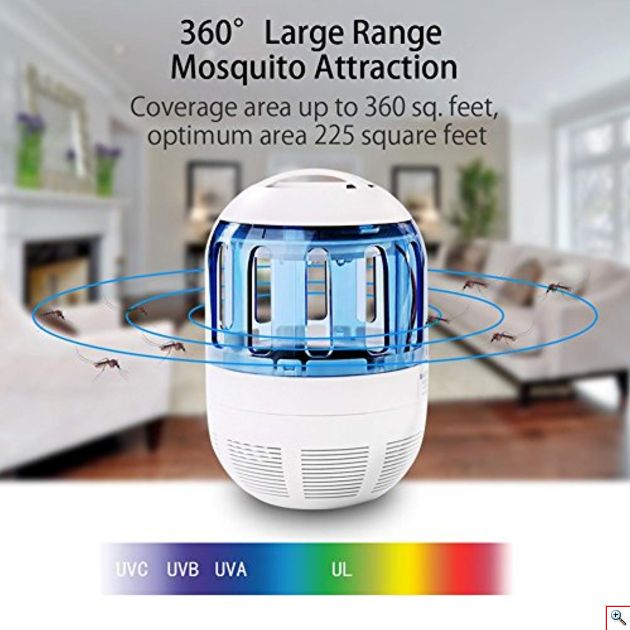 USB Εξολοθρευτής Κουνουπιών και Εντόμων Νέας Γενιάς με Αναρρόφηση - Mini Mosquito Killer