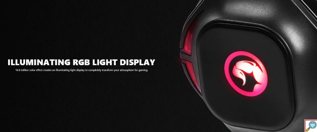 USB Over Ear Gaming Headset Ακουστικά με 360 Μοίρες Ήχο & Σύνδεση 3.5mm