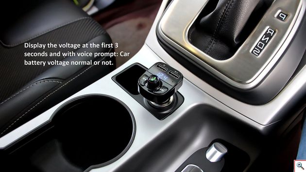 Bluetooth USB, SD MP3 Player & Φορτιστής 2x USB 1 & 2A Αυτοκινήτου - Car FM Transmitter