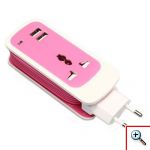 Φορτιστής 3-in-1 Dual USB Universal Socket για Smartphones/Tablets/Laptops