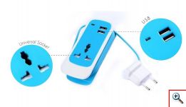 Φορτιστής 3-in-1 Dual USB Universal Socket για Smartphones/Tablets/Laptops