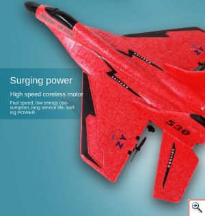 ZhiYang® Σετ Τηλεκατευθυνόμενο Αεροπλάνο με Τηλεχειριστήριο & Μπαταρία 2.4GHz - Stunt Flying Aircraft Ready To Fly ZY-530pro σε Διάφορα Χρώματα