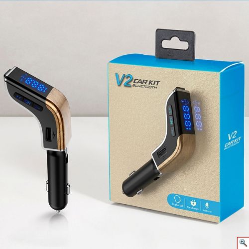 Συσκευή Ήχου Αυτοκινήτου Bluetooth - V2 Car Kit Bluetooth 