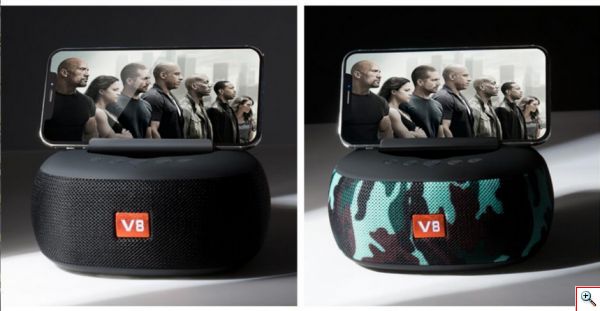 Ασύρματο Bluetooth Ηχείο - Βάση Κινητού Ραδιόφωνο USB/microSD/AUX Hands Free - V8 Wireless Super Base Speaker 