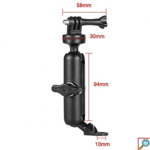 Βάση Αλουμινίου για GoPro - Action Κάμερα για Καθρέπτη Μηχανής - MOTOWOLF