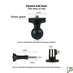 Βάση Αλουμινίου για GoPro - Action Κάμερα για Καθρέπτη Μηχανής - MOTOWOLF