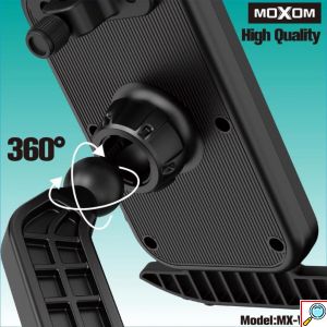 Περιστρεφόμενη Βάση Κινητού για Ποδήλατο, Μοτοσυκλέτα, Πατίνι με Μικρή Ομπρέλα Προστασίας - Moxom