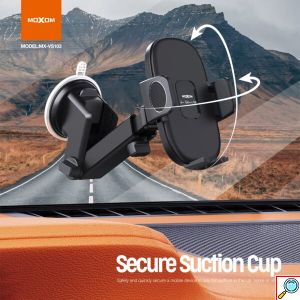 Βάση Κινητού Αυτοκινήτου Ταμπλό με Βεντούζα 360° Moxom