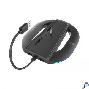 Βάση RGB για PS5 Slim Ipega Μαύρη με LED Φωτισμό και Ψύξη