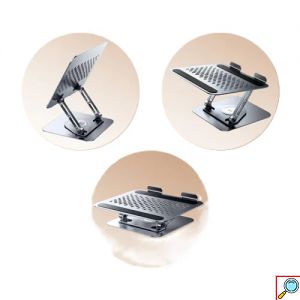 Remax Βάση Laptop Ασημί – Πτυσσόμενη, Ρυθμιζόμενη και Εργονομική