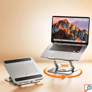 Remax Βάση Laptop Ασημί – Πτυσσόμενη, Ρυθμιζόμενη και Εργονομική