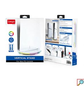 Βάση RGB για PS5 Slim Ipega Λευκή με LED Φωτισμό και Ψύξη