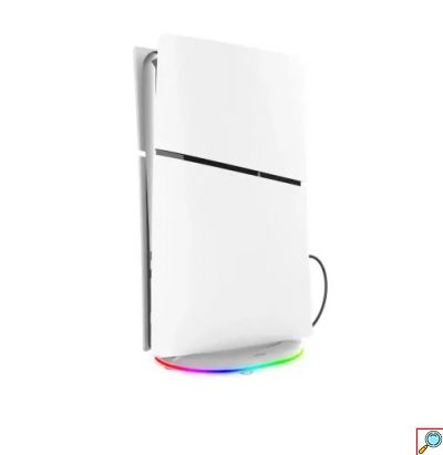 Βάση RGB για PS5 Slim Ipega Λευκή με LED Φωτισμό και Ψύξη
