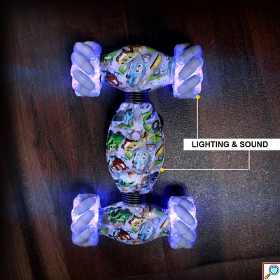 Ακροβατικό Τηλεκατευθυνόμενο Αυτοκίνητο με το Χέρι & Τηλεκοντρόλ Παντός Τερέν με LED Φωτισμό & Ηχητικά Εφέ