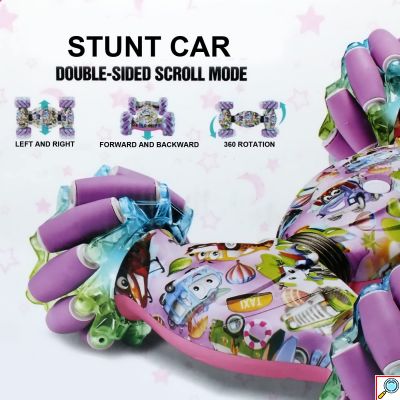 Ακροβατικό 4x4 & Ορειβατικό Τηλεκατευθυνόμενο Αυτοκίνητο με το Χέρι & Τηλεκοντρόλ Παντός Τερέν με LED Φωτισμό & Ηχητικά Εφέ