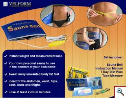 Ζώνη Αδυνατίσματος και Αποτοξίνωσης Sauna Belt