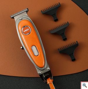 VGR® Ψηφιακή Επαναφορτιζόμενη Επαγγελματική Κουρευτική - Ξυριστική Μηχανή με Δερματίνη - 8W Professional Care Barber Trimmer V-263
