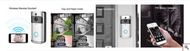 Δικτυακό Κουδούνι Πόρτας, WiFi, Full HD Κάμερα - Video Doorbell Two-way Audio EKN-V5-SL
