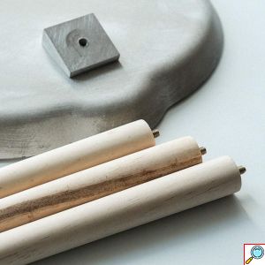 Βοηθητικό Στρογγυλό Τραπεζάκι με Ανάγλυφο Σχέδιο - 44 x 49