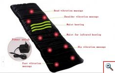 Ένα Θερμαινόμενο Στρώμα Μασάζ με 9 Σημεία Δόνησης με Καταπραϋντική Θερμότητα