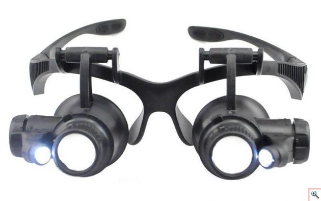 Γυαλιά - Μεγεθυντικός Φακός Κεφαλής με Ζουμ 25x και Φωτισμό LED