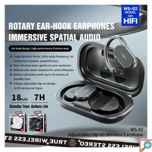 Bluetooth Ασύρματα Ακουστικά με Αδιάβροχη Προστασία σε Μαύρο Χρώμα Wekome