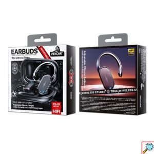 Bluetooth Ασύρματα Ακουστικά με Αδιάβροχη Προστασία σε Μαύρο Χρώμα Wekome