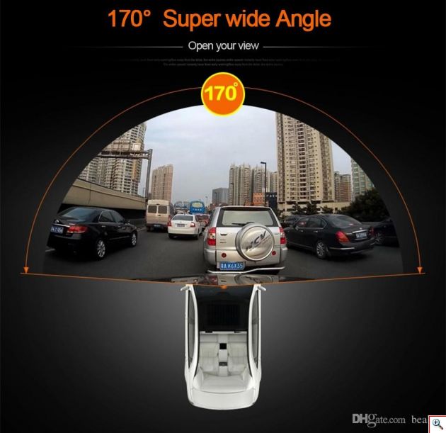 Wifi Κρυφή Κάμερα Αυτοκινήτου Full HD με Ανίχνευση Κίνησης, G sensor & Κάμερα Οπισθοπορείας