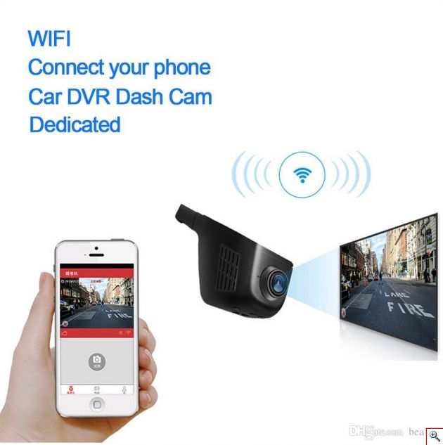 Wifi Κρυφή Κάμερα Αυτοκινήτου Full HD με Ανίχνευση Κίνησης, G sensor & Κάμερα Οπισθοπορείας