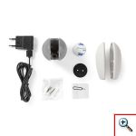 Mini Ασύρματη IP WiFi Nedis® Κάμερα 720p HD με Νυχτερινή Λήψη, Ανιχνευτή Κίνησης, Pan/Tilt & Αμφίδρομη Επικοινωνία Baby Monitor 